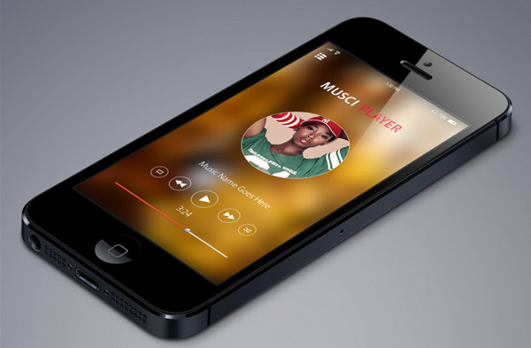 IOS 7音乐界面-APP设计